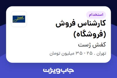 استخدام کارشناس فروش (فروشگاه) - آقا در کفش ژست