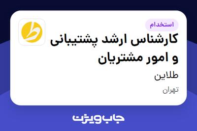 استخدام کارشناس ارشد پشتیبانی و امور مشتریان در طلاین