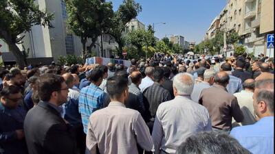 تشییع قاضی شهید احسان باقری در شیراز