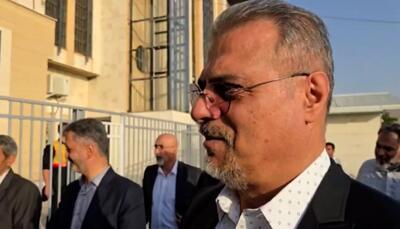 حضور نظری‌جویباری در ورزشگاه امام خمینی شهر اراک - پارس فوتبال