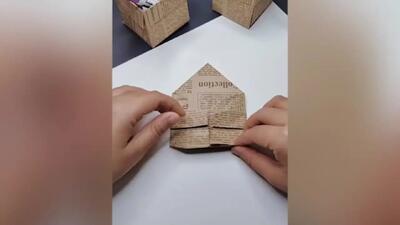 فیلم/ کاربرد هنر اوریگامی در ساخت جعبه‌های کاغذی