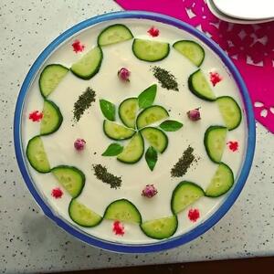بهترین تزیین ماست و خیار مجلسی + فیلم - سبک ایده آل
