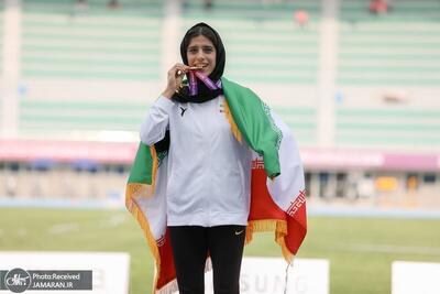 عکس/ سکوی تاریخی دختر ایرانی در کره جنوبی