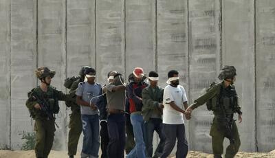 استفاده اسرائیل از یک فلسطینی به عنوان سپر انسانی در غزه