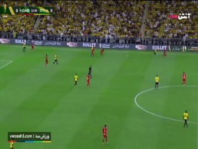 گل اول الاتحاد مقابل القادسیه توسط بنزما