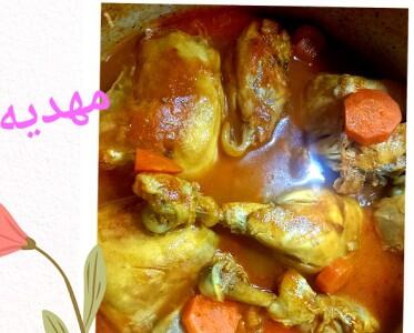 از شما/خورشت مرغ در حال پخت😍😋