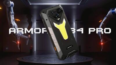 جان سخت بعدی یولفون از راه رسید؛ Armor 34 Pro با ویدیو پروژکتور 150 لومن و باتری 25500 میلی آمپر