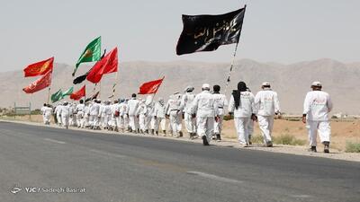 کاروان پیاده انصارالحسین از مشهد عازم کربلا شد