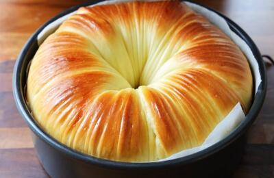 طرز تهیه نان پفکی پنیر نرم ترکی