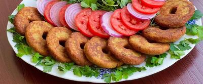 طرز تهیه شامی پوک و پفکی با لیه و گوشت / کم جذب روغن و خیلی خوشمزه