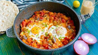 طرز تهیه یک غذای ایرانی ساده و خوشمزه با بادمجان / واویشکا بادمجان بدون گوشت