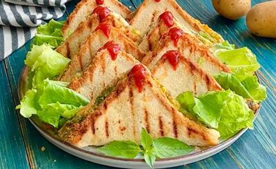 طرز تهیه سمبوسه سیب زمینی بدون استفاده از روغن طراحی غذایی سالم و خوشمزه!