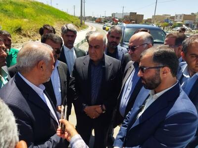 بازدید معاون وزیر راه و شهرسازی از پروژه آسفالت کمربندی بروجرد