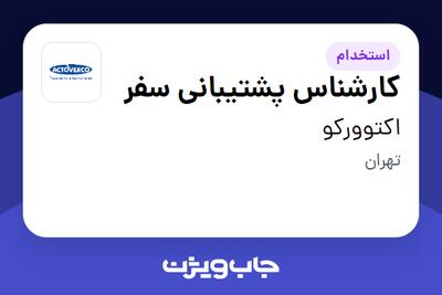 استخدام کارشناس پشتیبانی سفر در اکتوورکو