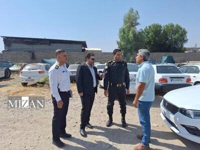 دادستان شوش از پارکینگ‌های وسایل نقلیه توقیفی بازدید کرد