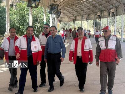 بازدید رئیس سازمان امداد و نجات از مرز خسروی و افتتاح پایگاه امدادی قرارگاه اربعین