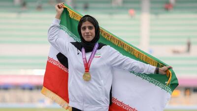 کسب اولین مدال‌طلای تاریخ دو و میدانی زنان‌ایران در آسیا - پارس فوتبال