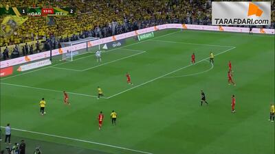 گل دوم کریم بنزما مقابل القادسیه در فینال جام حذفی عربستان (الاتحاد 3-1 القادسیه) - پارس فوتبال