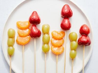 آموزش تزیین سیب و گوجه برای مراسم های عاشقانه+فیلم