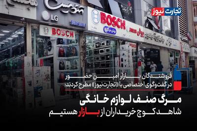 مرگ صنف لوازم خانگی/ شاهد کوچ خریداران از بازار هستیم!