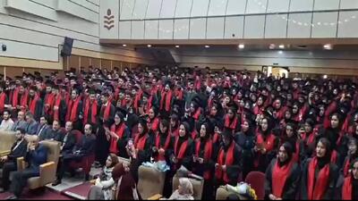قابی خاطره انگیز از جشن دانش آموختگی مهندسی در دانشگاه صنعتی بابل +فیلم