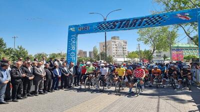 مرحله پنجم سی و هفتمین دوره تور دوچرخه سواری ایران-آذربایجان آغاز شد
