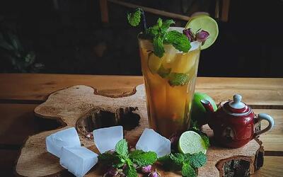 طرز تهیه چای سرد نعنایی