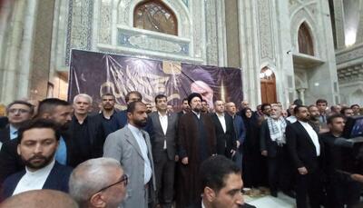 حضور وزیر ورزش و جوانان و جامعه ورزش در مراسم تجدید میثاق با امام خمینی