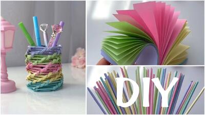 ساخت جا خودکار کاغذی زیبا با پروژه DIY ساده!