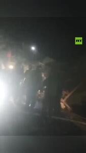 صحنه هولناک سقوط پل روی قطار مسافربری روسیه