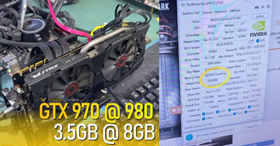 کارت گرافیک مود شده GTX 970 حدود 2.7 برابر سریعتر از مدل اصلی است