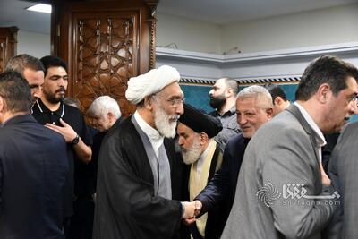 تصاویر پورمحمدی در مراسم ختم مراسم ختم مرحوم حاج حسین معینی‌پور و احمد هاشمی رفسنجانی