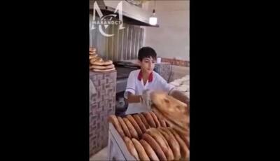 کوچک‌ترین شاطر ایران با پنجه‌های طلایی‌اش همه را شگفت‌زده کرد؛ خلاقیتی بی‌نظیر در پخت نان شیرمال سنتی