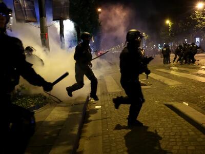 پلیس فرانسه ۳۰۰ نفر را در ناآرامی‌های پاریس بازداشت کرد - پارس فوتبال