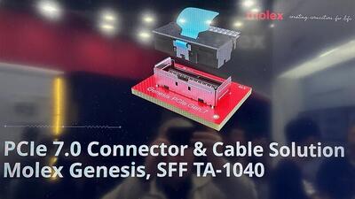 Molex از کابل PCIe 7.0 با سرعت 128 گیگاترنسفر در ثانیه رونمایی کرد