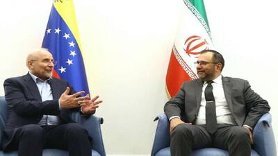 دیدار رئیس مجلس و وزیر خارجه ونزوئلا