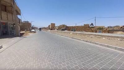 نونوار شدن معابر آران و بیدگل با تداوم پروژه سنگ فرش + فیلم