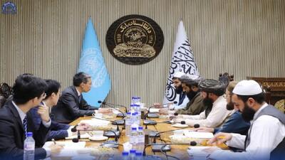 دیدار سرپرست بانک مرکزی طالبان با سفیر چین در کابل