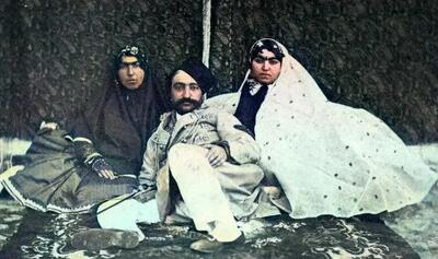 تصویری تاریخی از همسران عقدی ناصرالدین‌شاه قاجار