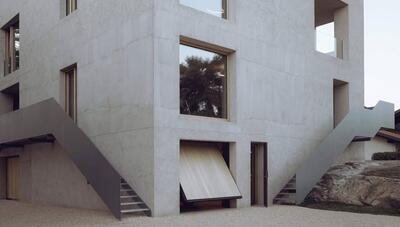 یک مکعب زیبا: نمادی از معماری مدرن در ایوریا(عکس)