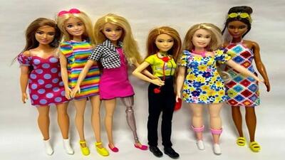 عروسک باربی تغییر شکل می‌دهد