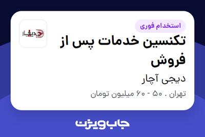 استخدام تکنسین خدمات پس از فروش در دیجی آچار