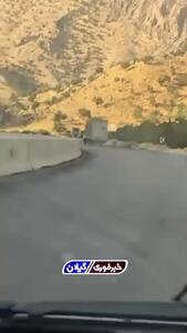 حادثه در جنوب فارس / کامیونت بدون ترمز در کازرون واژگون شد + فیلم