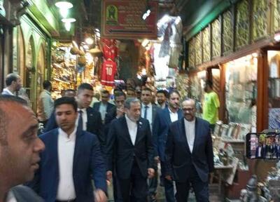عراقچی از منطقه تاریخی «خان الخلیلی» قاهره بازدید کرد