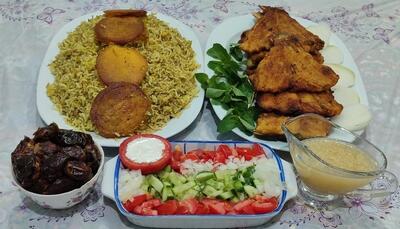 از شما/باقلی پلو با ته دیگه سیب زمینی وماهی سرخ شده،نوش نگاهتون 😋