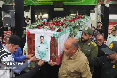 تشییع پیکر شهید عماد دهیمی در کارون در خوزستان