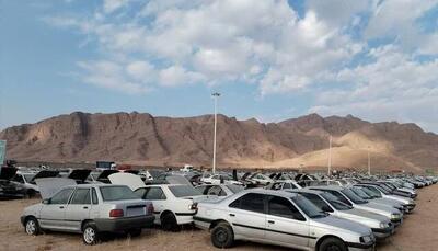 وجود ۱۸۸۱ خودروی توقیفی در پارکنیگ‌های مواد مخدر و اموال تملیکی استان کرمان