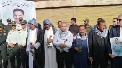 مراسم تشییع شهید عماد دهیمی برگزار شد
