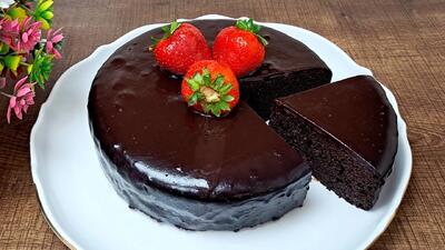 طرز تهیه کیک خیس شکلاتی با ماست
