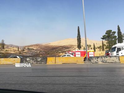 آتش به جان منطقه حفاظت شده پارک‌ ملی بمو شیراز افتاد